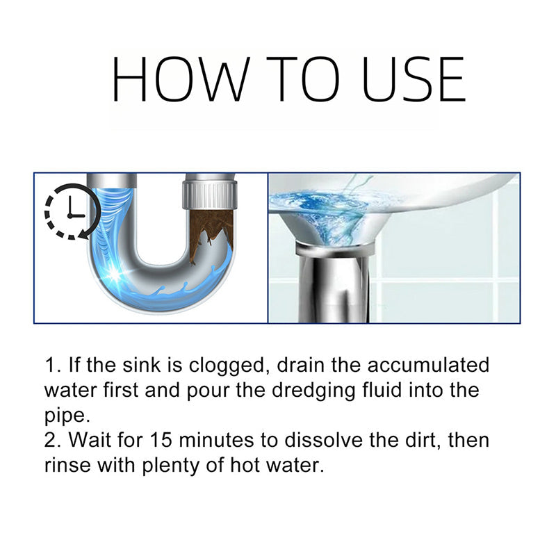 Drain Clog Remover. Pipeline Dredging Agent. Powerful Quick Cleaning Drain Toilet Cleaner Tool. Unclog Toilet Clog And Kitchen Sink Pipe Unblocker Powder - Image 8