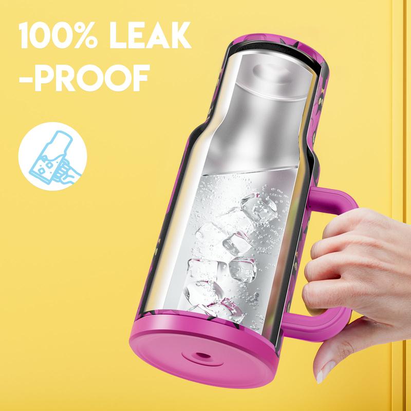 Meoky 40oz Tumbler,Stainless Steel Thermos Cup,Keeps Drinks Hot&Cold,Food Safe,Non-Slip Base,Easy-Clean,Fits Car Cup Holders,Festive Gift