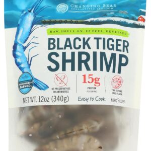 Premium Black Tiger Shrimp | No Preservatives, Firm Texture & Sweet Flavor | Easy 4-Minute Cook Time
