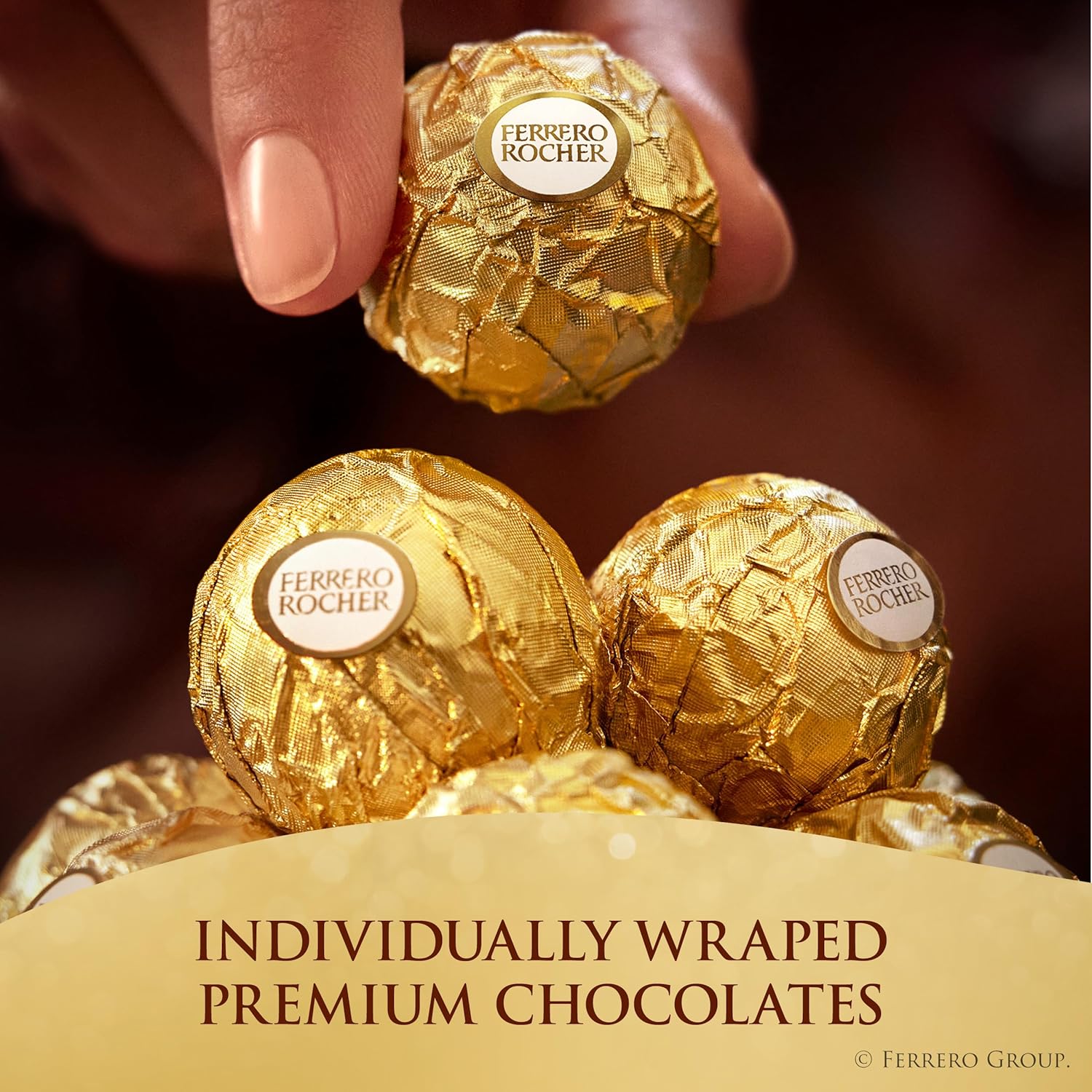 Ferrero Rocher Premium Hazelnut Chocolates | 24-Piece Gift Box | Luxury Milk Chocolate & Crisp Wafer Balls - Image 7