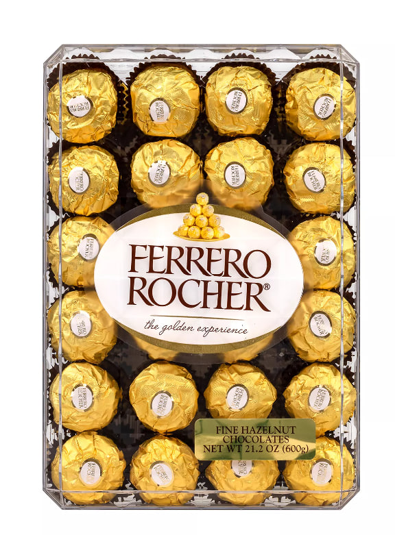 Ferrero Rocher Premium Hazelnut Chocolates | 24-Piece Gift Box | Luxury Milk Chocolate & Crisp Wafer Balls - Image 2