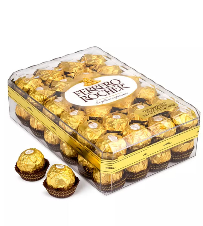Ferrero Rocher Premium Hazelnut Chocolates | 24-Piece Gift Box | Luxury Milk Chocolate & Crisp Wafer Balls - Image 3