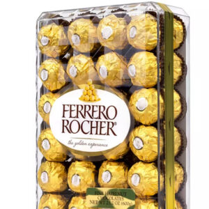 Ferrero Rocher Premium Hazelnut Chocolates | 24-Piece Gift Box | Luxury Milk Chocolate & Crisp Wafer Balls